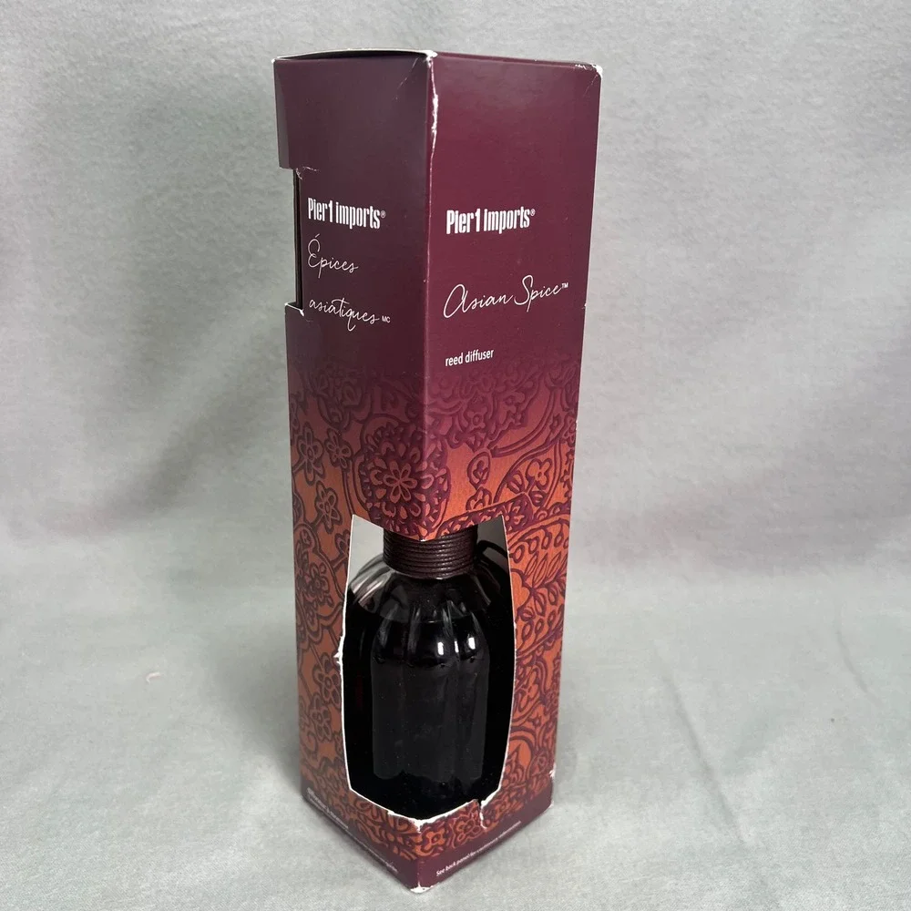 Pier 1 Imports Reed Diffuser Asian Spice Discontinued Fragrance 10oz NOS 2016